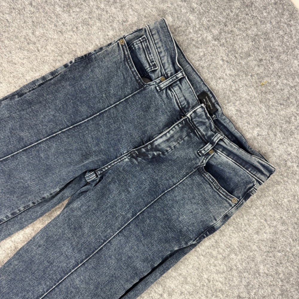 Banana Republic Mid-Rise Straight Jeans Marine Black Acid Wash 28/6